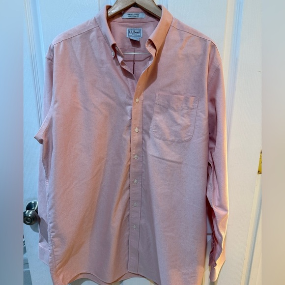 L.L. Bean Pink Casual Button Down Shirt - Picture 1 of 6